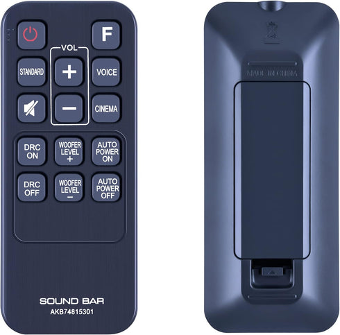 New AKB74815301 Replacement Remote Control for LG Soundbar S55A3-D, LAS454B, LAS485B, SH3B