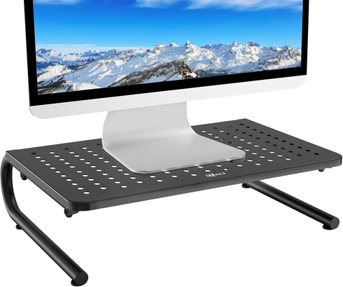 WALI Laptop Riser and Monitor Stand for Desk, Organizer for Monitor and Printer, Home, Office, School (STT001), 1 Pack,