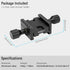 Telescope Mount Dual Dovetail Saddle Clamp for Vixen Style Dovetail Plate, Female to Female Adapter Base