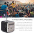 Music Player, Mini Speaker Music Player Portable FM Radio Stereo PC Fashion Support Card and U Disk(Black)
