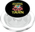 Funny Statement Accessories Crochet & Knitting It's Not Hoarding If It's Yarn Crotchet Knitting Funny PopSockets PopGrip for