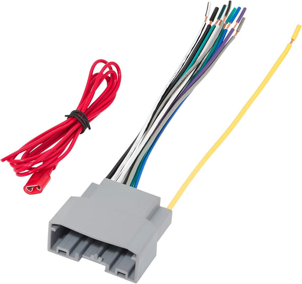 RED WOLF Car Stereo Wire Harness Connector Adapter for 2007-2011 Dodge/Chrysler/Jeep Aftermarket Radio