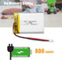 KBT KEEP BETTER TECH 3.7V 400mAh 303040 2.0 KBT Li-Polymer Battery: Rechargeable Lithium-ion Batteries Replacement