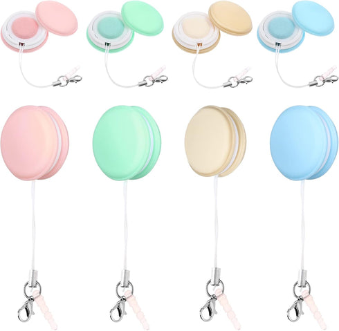 NUOBESTY 8pcs Macaron Phone Screen Cleaner Wipes with Keychain Charm for Touch Screens