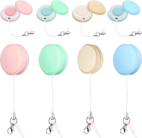 NUOBESTY 8pcs Macaron Phone Screen Cleaner Wipes with Keychain Charm for Touch Screens