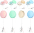 NUOBESTY 8pcs Macaron Phone Screen Cleaner Wipes with Keychain Charm for Touch Screens