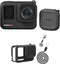 Silicone Case Lens Cap for Insta360 Ace Pro, ShockProof with Anti-Lost Strap and Lanyard, Black