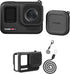 Silicone Case Lens Cap for Insta360 Ace Pro, ShockProof with Anti-Lost Strap and Lanyard, Black