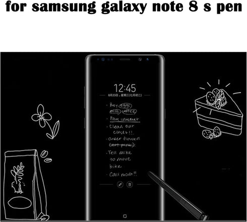 2 Pack Galaxy Note 8 Stylus Pen for Samsung Galaxy Note 8 Replacement Pen,Galaxy Note 8 Stylus Touch S Pen for Samsung Galaxy Note8 SM-N950U N950U1 N950F N950W N950FD(Black)