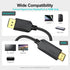 DisplayPort to HDMI Cable 4K 1.5 Feet, Short DP (Display Port) to HDMI Cable Adapter Cord Male to Male for Computer, Monitor, TV, Projector