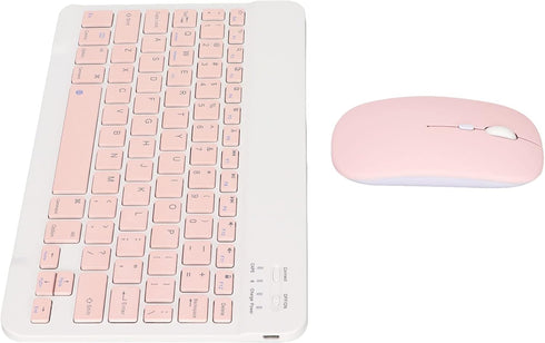 Bluetooth Keyboard Mouse Set, 10 Inch Ultra Thin Quiet Keyboard with DPI Mouse, Composite Keys Combo for Cellphone