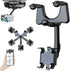 Maxicea Phone Holder for Rear View Mirror, 360° Adjustable Car Mount for Phone and GPS Holder