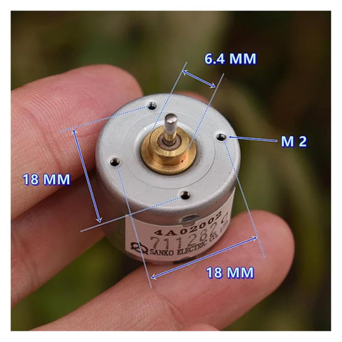 RXDNOZNNK 310 5V 6V 6500RPM 24mm 2mm Metal Brush Electronic Starter DC Engine Shaft for Optical Instrument Toy Model