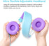 Lightweight Wired Kids Headphones with Microphone, Foldable Design, In-Line Control for Tablets, Chromebooks, iPad -
