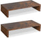 TEAMIX 2 Pack Monitor Stand Riser-20 inch, Wooden Tabletop Shelf for TV/PC/Laptop/Printer,
