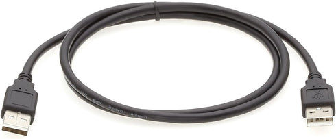 InstallerParts 3 ft High Speed USB 2.0 Cable - A-Male to A-Male - Black