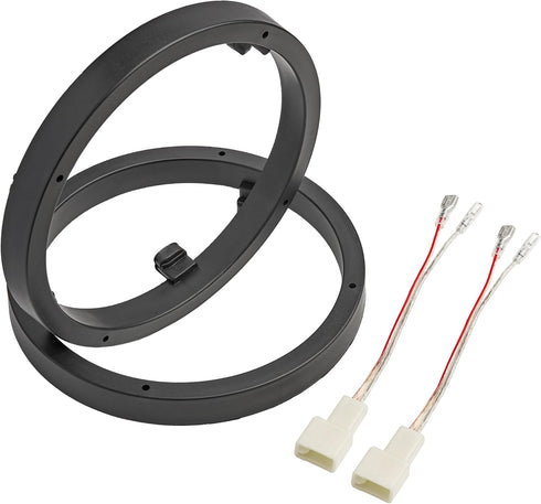 6.5" Speaker Spacer Rings with Harness for Mitsubishi Lancer/Outlander/Mirage/Eclipse Cross 2008-2021