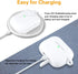 Lerobo Compatible with AirPods Pro Case, Waterproof Silicone Cover, Shockproof Full Protective with Carabiner, White