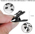 FENGWANGLI 1 Inch 1.5mm (12 Headphone Clip for Shirt, Length Small Earbud Cord Management Earphone Mount Cable Clothing