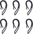 Universal Replacement Ear Hooks for Bluetooth Headset, 6 Pcs Small Clamp Ear Loop Clips