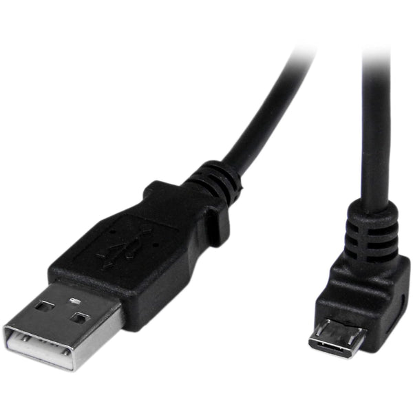 StarTech.com 2m Cord - A to Down Angle Micro B - Down