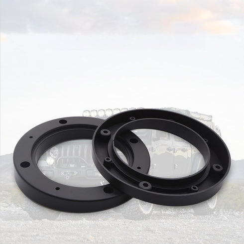 2PCS Black Plastic Speaker Spacer Adaptor Ring Mounting Bracket for 6.5 inches Dia Speakers