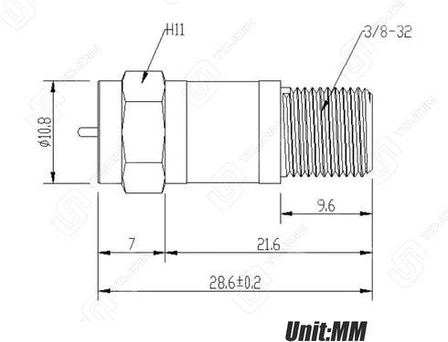 TOJOIN DC Block in-line F-Type RF Coaxial Adapter 5MHz-2400MHz, 75 Ohm Impedance Connector Blocks DC Voltage from Your Radio or RF Test Equipment 2 PCS