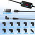 FARSENSE USB C to DC Adapter, 3.3ft Barrel PD Trigger Cable with 10 Connector Tips, USB to DC Power Cable