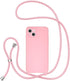 UEEBAI Crossbody Lanyard Phone case for iPhone 13 6.1 inch, Silicone Phone Cover