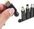 Universal 10Pcs DC 5.5x2.1mm Connectors Plug Kit, Laptop Notebook Input DC Plug Set, Female Adapter Base