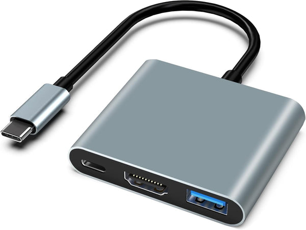 USB C to HDMI Adapter, 3-in-1 HDMI to USBC Digital AV Multiport Adapter for MacBook Pro Air