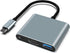 USB C to HDMI Adapter, 3-in-1 HDMI to USBC Digital AV Multiport Adapter for MacBook Pro Air