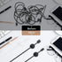 White Cable Clips 9 PCS, Phone Charger Cord Holder, Cable Management for Desk, Office, Nightstands, Mixed Sizes