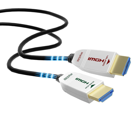 4K Fiber Optic HDMI Cable 3ft, 4K 60Hz 18Gbps HDR10 HDCP2.3 3D Slim Flexible HDMI 2.0 Cable for Gaming Box/TVbox/4K