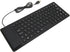 VBESTLIFE Foldable Silicone Keyboard, USB Wired 85 Keys Waterproof Rollup Keyboard for Laptop (Black)