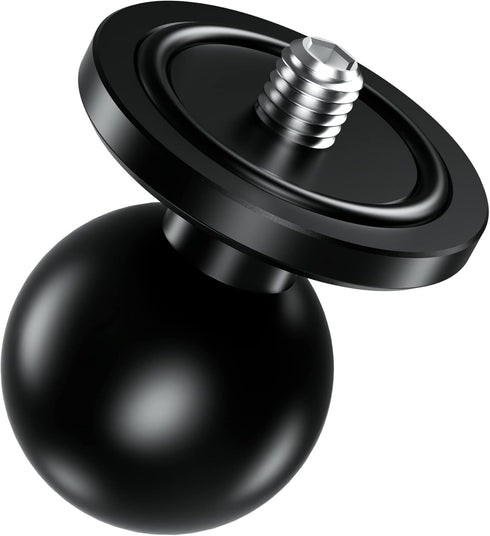 BRCOVAN Aluminum Alloy 1'' Ball Adapter with 1/4"-20 Threaded Stud for Action Camera & Camcorder, Compatible with RAM
