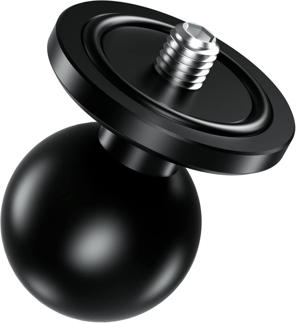 BRCOVAN Aluminum Alloy 1'' Ball Adapter with 1/4"-20 Threaded Stud for Action Camera & Camcorder, Compatible with RAM