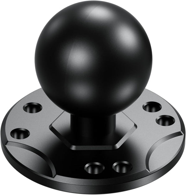BRCOVAN 1.5'' Ball Mount Base with Aluminum Alloy AMPS Hole Round Plate & 1.5'' TPU Ball Adapter