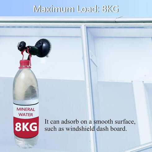 Windshield Suction Cup Bracket Mount for 7-10.36 Inch Monitor Display - Adjustable Metal-Made Load-Bearing Holder