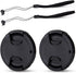 JJC 2-Pack 95mm Center Pinch Front Lens Cap Cover with Elastic Lens Cap Keeper for Tamron SP 150-600mm