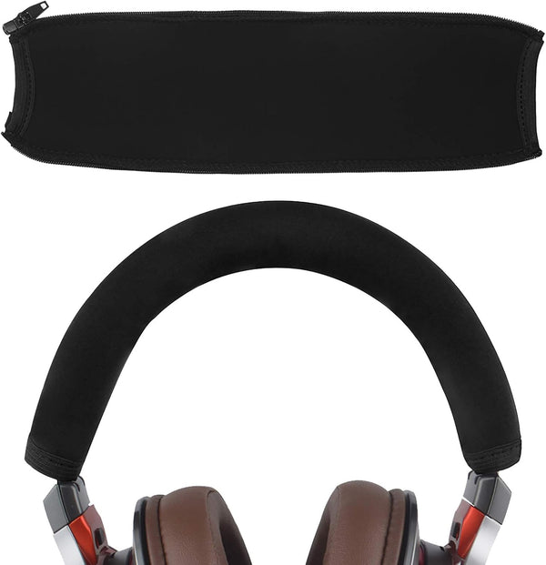 Geekria Flex Fabric Headband Cover for ATH-MSR7, Easy DIY Installation, Black