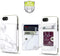Cell Phone Wallet for Back of Phone, Stick On Credit Card ID Holder with RFID Protection, White Marble
