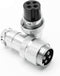 2 Sets Aviation Connector 4P 10A GX20-4 Waterproof Metal Male Female Wire Panel Power Fittings