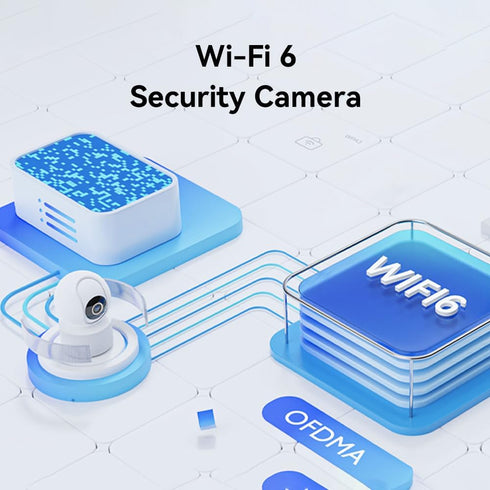 IMILAB C22 3K Security Indoor Camera, 360° View Home Camera with Color Night Vision for Baby/Pet Monitor