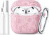 Lerobo for Airpods 4 Case Cover with Cleaner Kit, Cute Flower Engraved Silicone