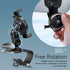 ASUBHA Car Phone Mount, 360 Degree Rotation Dashboard Clip Stand, Suitable for 4.7 to 6.5 Inch Smartphones (Black)