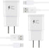 Adaptive Fast Charger Kit with USB Type C Cable?5 ft?, Fast Charging Wall Charger Block for Samsung Galaxy S21/S21