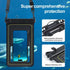 Waterproof Phone Pouch - All Gray Floating Pouch with Carrying Strap (Single 7.5)