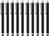 HESSION 10 Pack Stylus Pen for All Capacitive Touch Screens, Suitable for iPhone, iPad, Samsung Galaxy Tablets, Black