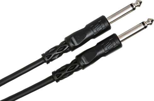 Hosa CPP-101 1 Foot Interconnect Cable, 1/4-inch TS Male to 1/4-inch TS Male